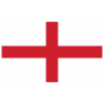 Englische Flagge, die die Bank of England darstellt