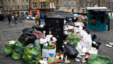 Der Streik der Mülltonnen in Edinburgh breitet sich nach dem Festival aus