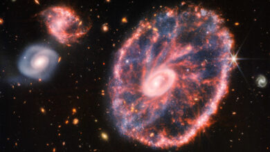Ein neues Bild des James-Webb-Teleskops zeigt die Folgen einer galaktischen Kollision
