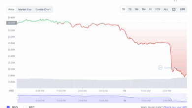 Märkte: Bitcoin unter 22.000 $;  Äther verlängert den Niedergang;  Cardano, Solana, DOGE-Rutsche