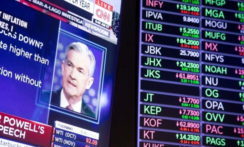 US-Aktien stürzen um mehr als 3 % ab, nachdem Powell fest an Zinserhöhungen festhält